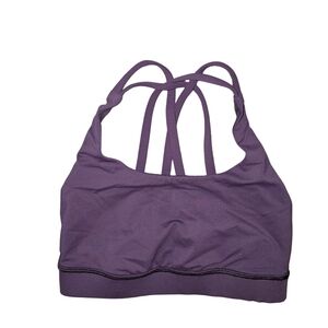 Lululemon Energy Purple Strappy Sports Bra size 2